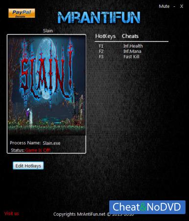 Slain  Trainer +3 v1.00 {MrAntiFun}