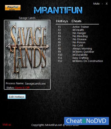 Savage Lands  Trainer +11 v0.8.3 Build 153 {MrAntiFun}