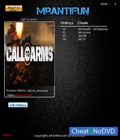 Call To Arms  Trainer +5 v0.820 {MrAntiFun}