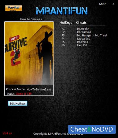 How to Survive 2  Trainer +7 v04.07.2016 {MrAntiFun}