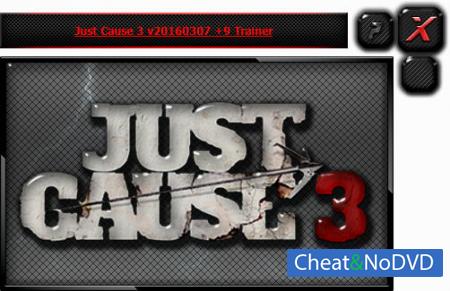 Just Cause 3  Trainer +9 v20160307 {HoG}