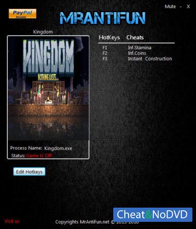 Kingdom  Trainer +3 v1.2.0 {MrAntiFun}