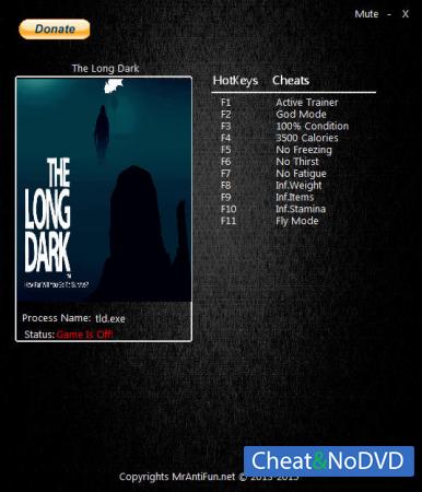 The Long Dark  Trainer +10 v3.25 {MrAntiFun}