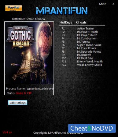 Battlefleet Gothic: Armada  Trainer +11 v0.7487c {MrAntiFun}