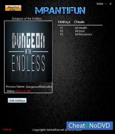 Dungeon of the Endless  Trainer +3 v1.1.5 {MrAntiFun}