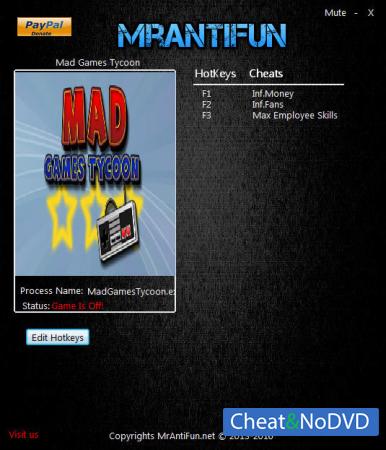 Mad Games Tycoon  Trainer +3 v0.160426a {MrAntiFun}