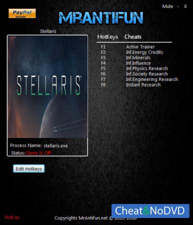 Stellaris  Trainer +7 v1.00 {MrAntiFun}