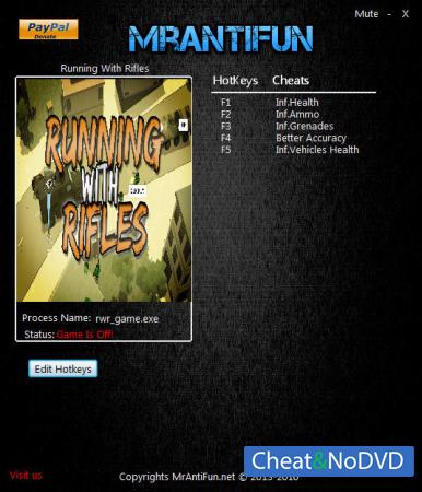 Running With Rifles  Trainer +5 v1.30 {MrAntifun}