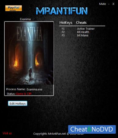 Exanima  Trainer +2 v0.6.3.1 {MrAntiFun}