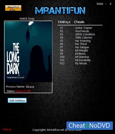 The Long Dark  Trainer +10 v3.39 {MrAntiFun}