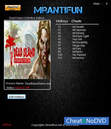 Dead Island: Definitive Edition  Trainer +11 v1.0 {MrAntiFun}