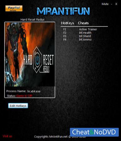 Hard Reset Redux  Trainer +3 v1.1.0 64bit {MrAntiFun}