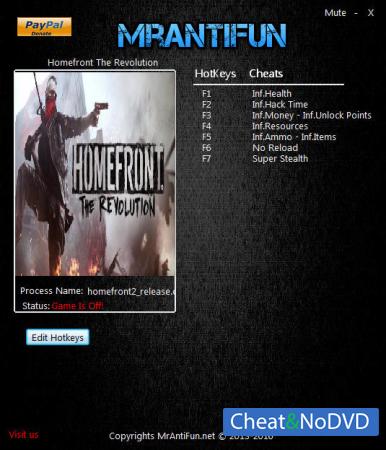 Homefront: The Revolution  Trainer +9 v678462 {MrAntiFun}