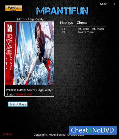 Mirror's Edge Catalyst  Trainer +3 v1.0 {MrAntiFun}