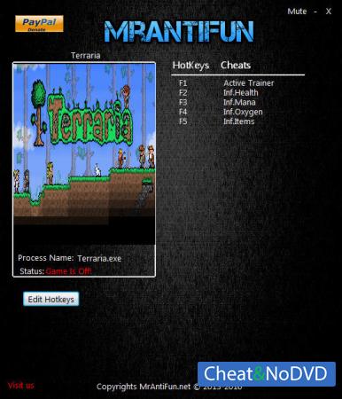 Terraria  Trainer +4 v1.3.1.1 {MrAntiFun}