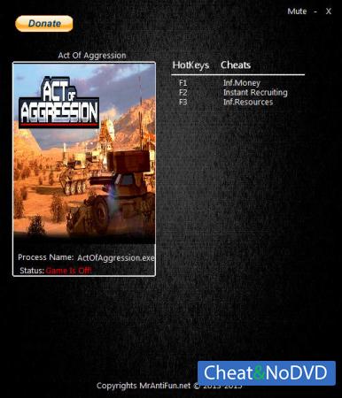 Act of Aggression  Trainer +3 v0.792 {MrAntiFun}