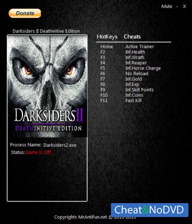 Darksiders 2: Deathinitive Edition  Trainer +10 Up 06.20.2016 {MrAntiFun}