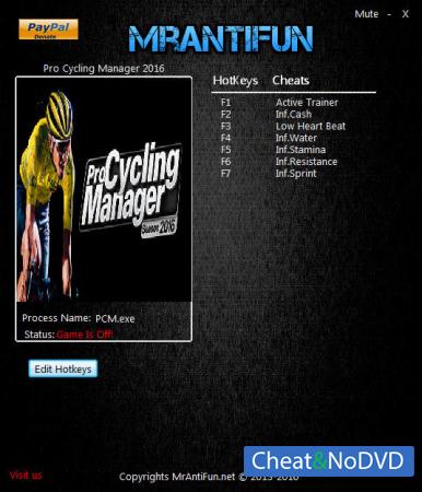 Pro Cycling Manager 2016  Trainer +6 v1.1.0.1 {MrAntiFun}