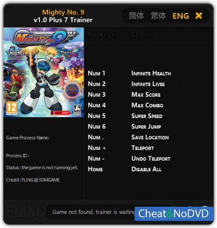 Mighty No. 9 Trainer +7 v1.0 {FLiNG}