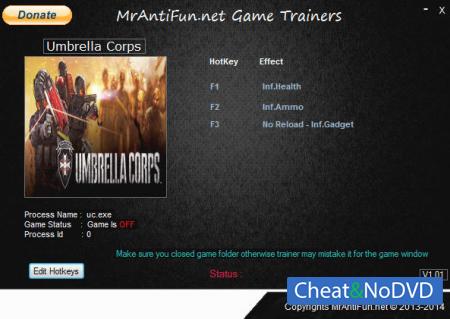 Umbrella Corps  Trainer +4 v1.02 {MrAntiFun}