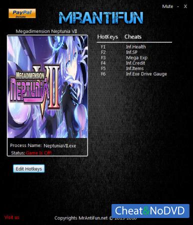 Megadimension Neptunia 7  Trainer +6 v1.0 {MrAntiFun}