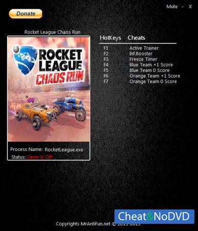 Rocket League: Chaos Run  Trainer +6 v1.0.10897  {MrAntiFun}