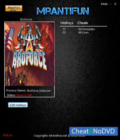 Broforce  Trainer +2 v5399.201606232041 {MrAntiFun}