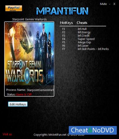 Starpoint Gemini Warlords  Trainer +8 v0.600 {MrAntiFun}