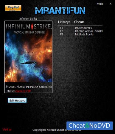 Infinium Strike  Trainer +4 v1.00 {MrAntiFun}