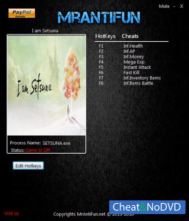 I am Setsuna  Trainer +8 v1.0 {MrAntiFun}