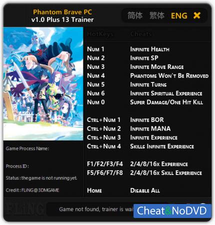 Phantom Brave PC  Trainer +13 v1.0 {FLiNG}