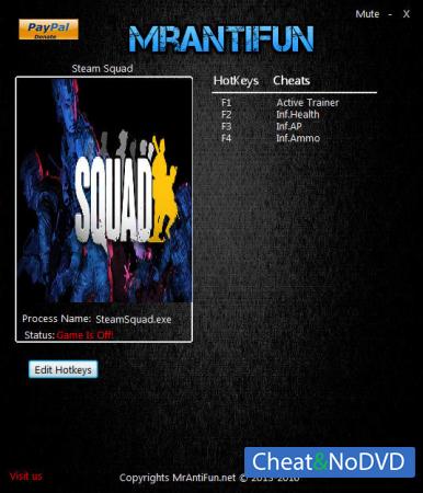 Steam Squad  Trainer +3 v1.00 {MrAntiFun}