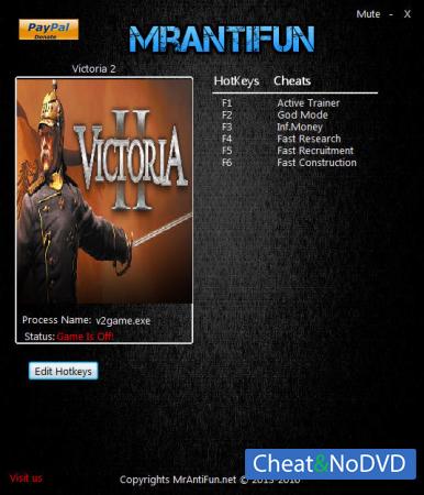 Victoria 2  Trainer +5 v3.04 {MrAntiFun}