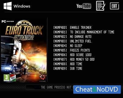 Euro Truck Simulator 2  Trainer +10 v1.25.1.2s 64bit {LIRW GHL}