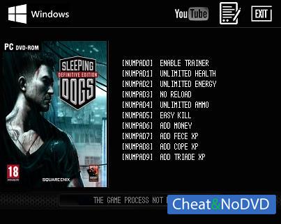 Sleeping Dogs: Definitive Edition  Trainer +9 v1.0 {LIRW GHL}