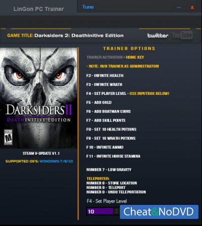 Darksiders 2: Deathinitive Edition  Trainer +13 v1.1 Updated 9.09.2016 {LinGon}