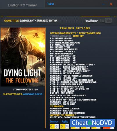 Dying Light: The Following  Trainer +35 v1.12.0  {LinGon}