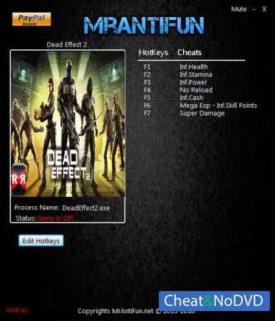 Dead Effect 2  Trainer +9 v160912 {MrAntiFun}