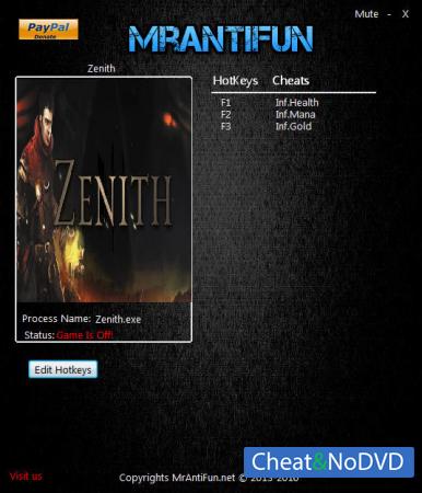 Zenith  Trainer +3 v1.00 {MrAntiFun}