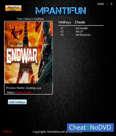 Tom Clancy's EndWar  Trainer +3 v1.0.0.2 {MrAntiFun}