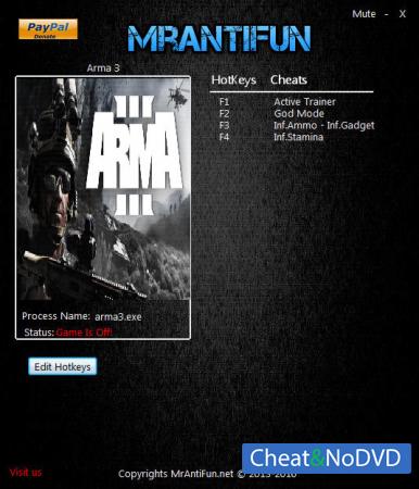 Arma 3  Trainer +4 v1.64.138497 {MrAntiFun}