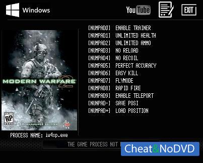 Call of Duty: Modern Warfare 2  Trainer +9 v1.0 build 159 {LIRW GHL}