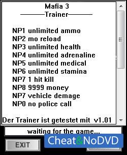 Mafia 3  Trainer +10 v1.01 {dR.oLLe}