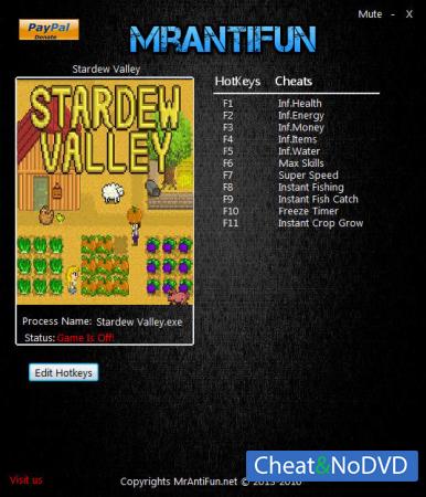 Stardew Valley  Trainer +10 v1.10 {MrAntiFun} 