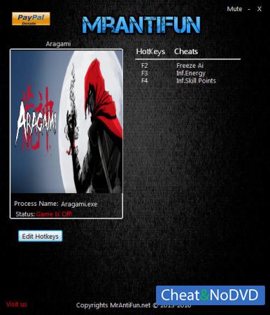 Aragami  Trainer +3 v1.03 {MrAntiFun}