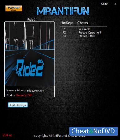 Ride 2  Trainer +3 v1.00 {MrAntiFun}