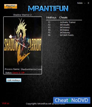 Shadow Warrior 2  Trainer +5 v1.1.0 {MrAntiFun}