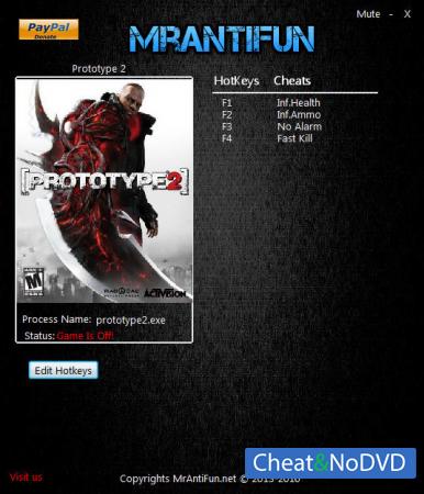 Prototype 2  Trainer +4 v10.18.2016 {MrAntiFun}