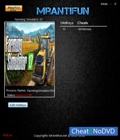 Farming Simulator 17  Trainer +1 v1.2 {MrAntiFun}