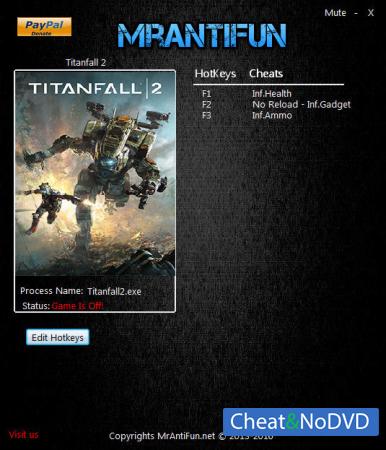 Titanfall 2  Trainer +4 v2.0.0.5 {MrAntiFun}